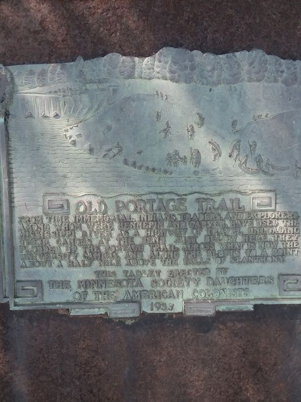 Old Portage Trail Marker. Click for full size. Old Portage Trail Marker image. Click for full size.