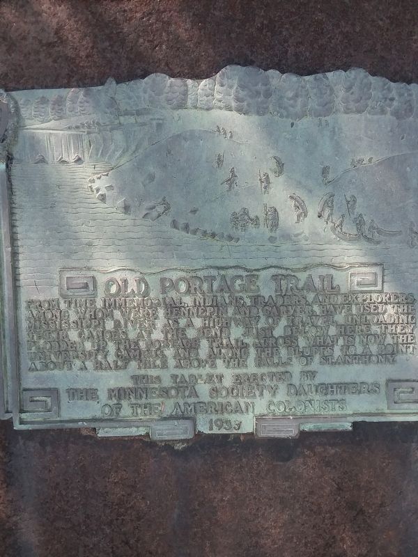 Old Portage Trail Marker image. Click for full size.