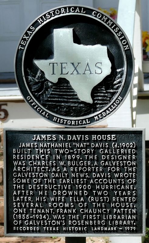 James N. Davis House Marker image. Click for full size.