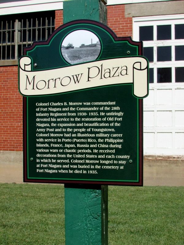 Morrow Plaza Marker. Click for full size. Morrow Plaza Marker image. Click for full size.