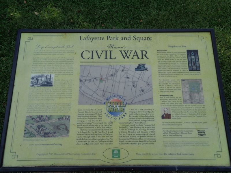 Lafayette Park and Square Marker. Click for full size. Lafayette Park and Square Marker image. Click for full size.