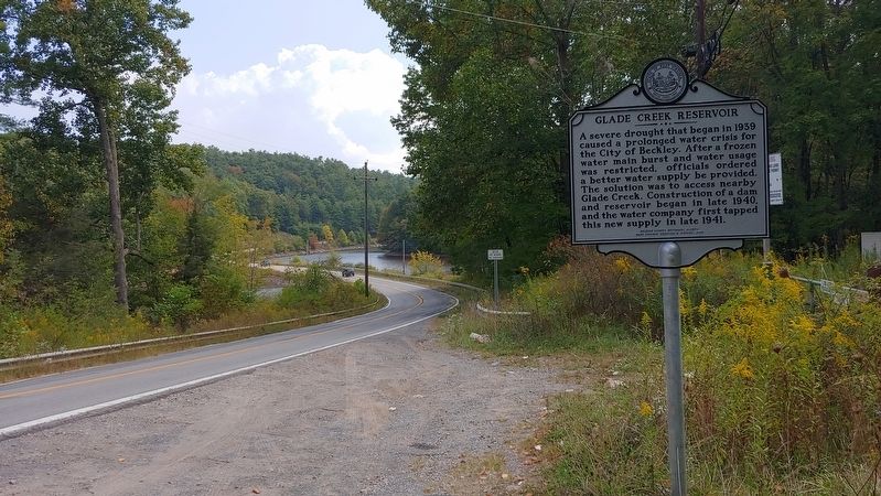 Glade Creek Reservoir Marker. Click for full size. Glade Creek Reservoir Marker image. Click for full size.