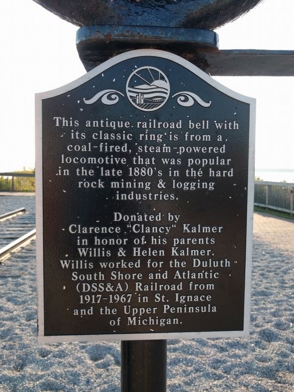 Antique Railroad Bell Marker image. Click for full size.