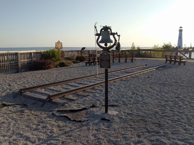 Antique Railroad Bell Marker image. Click for full size.
