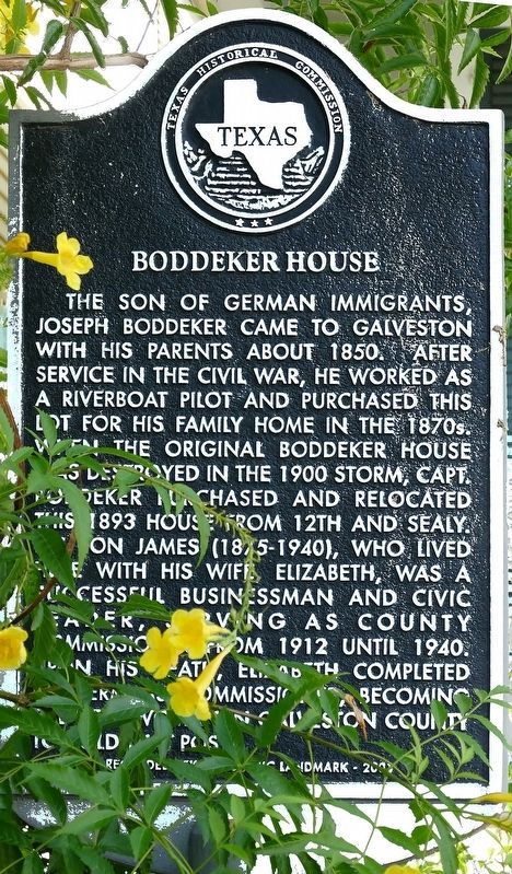 Boddeker House Marker image. Click for full size.