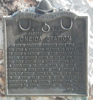 Oneida Station Marker image. Click for full size.