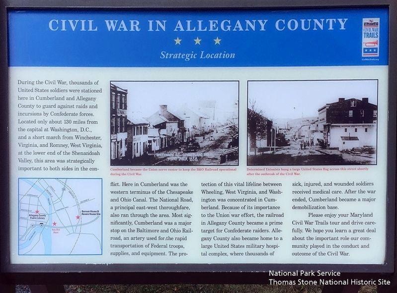 Civil War in Allegany County Marker image. Click for full size.