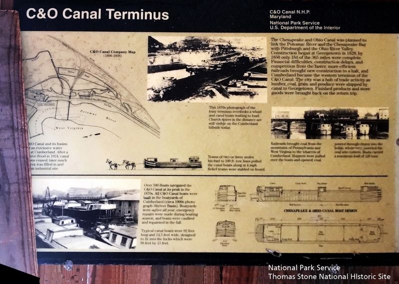 C&O Canal Terminus Marker. Click for full size. C&O Canal Terminus Marker image. Click for full size.