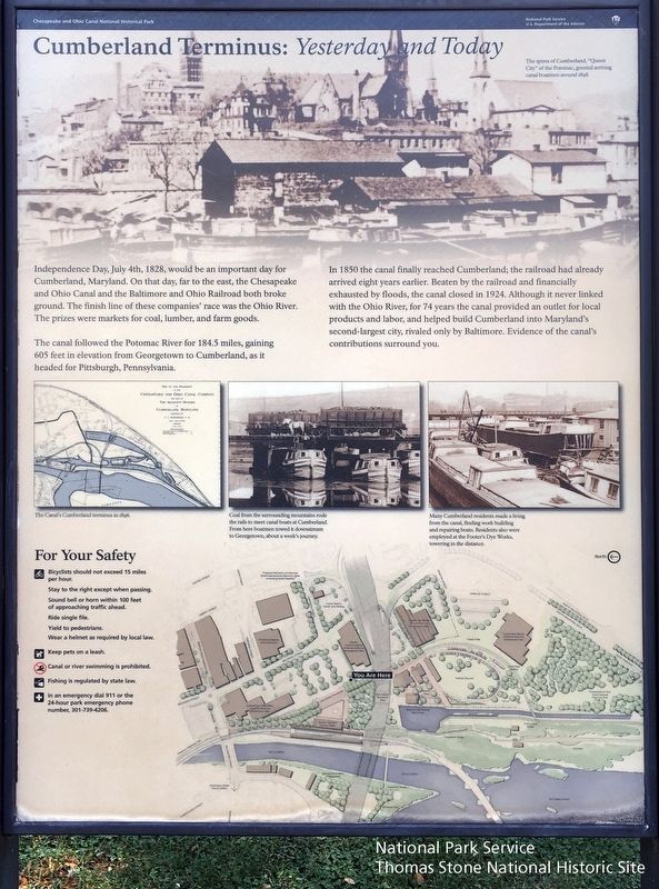 Cumberland Terminus: Yesterday and Today Marker image. Click for full size.