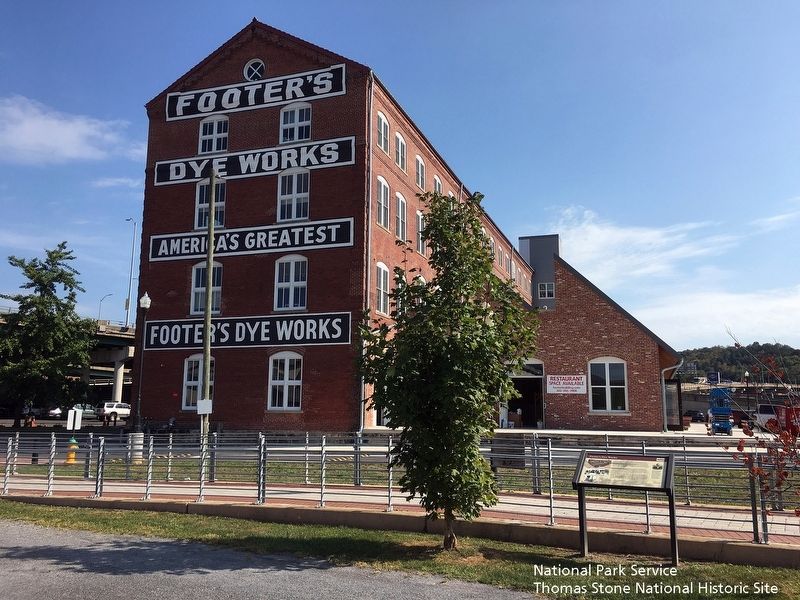 Footer's Dye Works and the exterior of the Footer's Dye Works building.. Click for full size. Footer's Dye Works and the exterior of the Footer's Dye Works building. image. Click for full size.