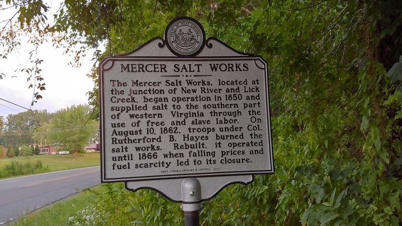 Mercer Salt Works Marker image. Click for full size.
