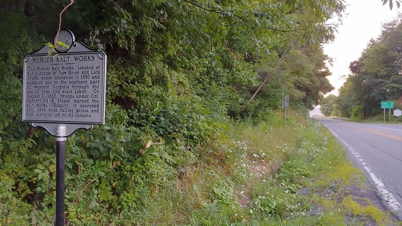 Mercer Salt Works Marker image. Click for full size.
