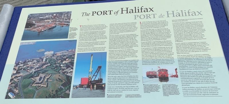 Port of Halifax Marker image. Click for full size.