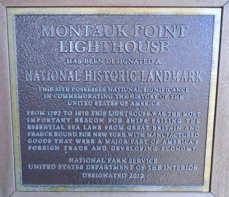 Montauk Point Lighthouse NHL Marker image. Click for full size.