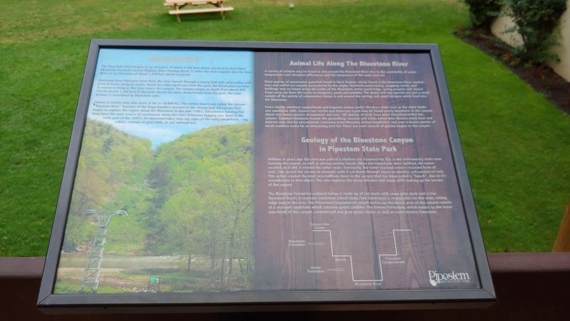 Bluestone River Marker. Click for full size. Bluestone River Marker image. Click for full size.