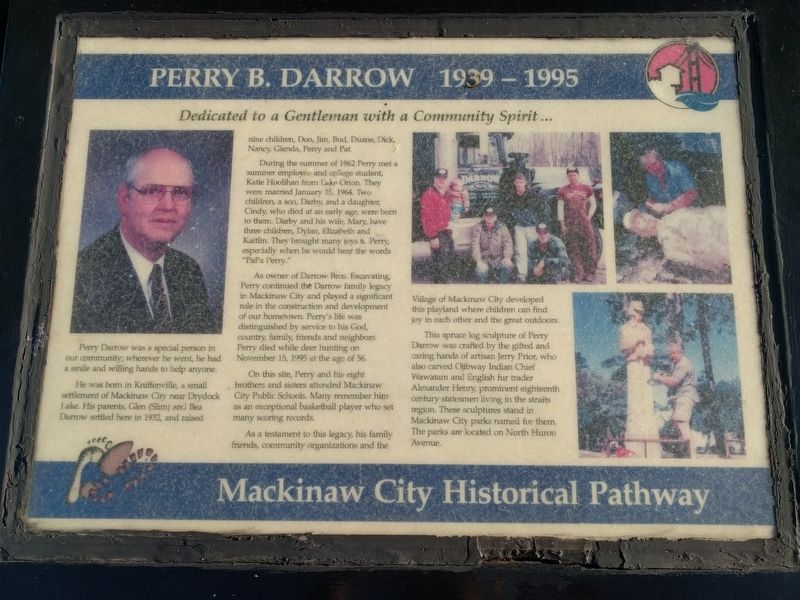 Perry B. Darrow 1939 - 1995 Marker image. Click for full size.