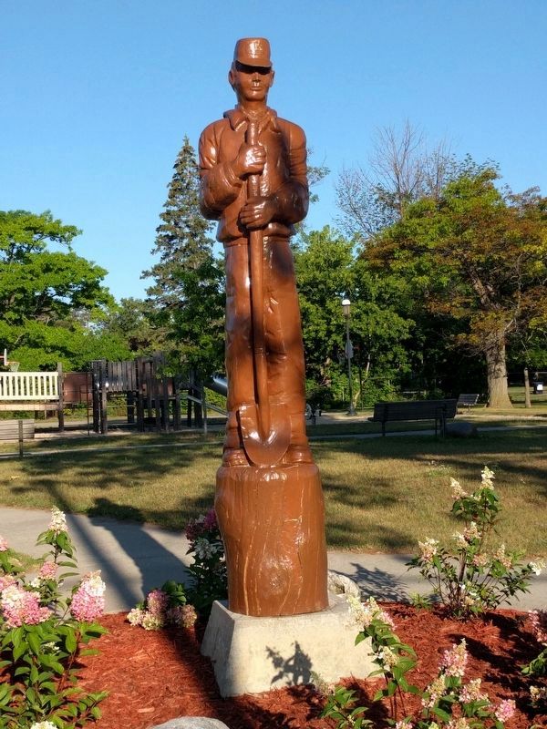 Perry B. Darrow Statue. Click for full size. Perry B. Darrow Statue image. Click for full size.