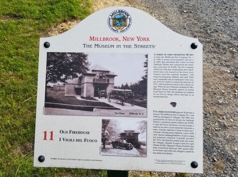 Old Firehouse Marker image. Click for full size.
