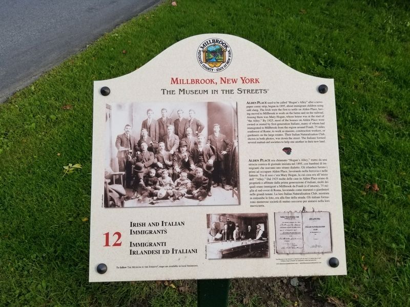 Irish and Italian Immigrants Marker image. Click for full size.