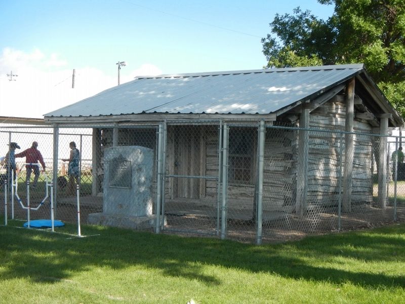 Pioneer Cabin and Marker image. Click for full size.