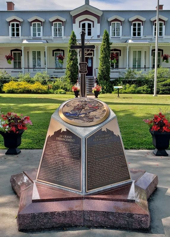 The Grand Dérangement Marker<br>(<i>tall view</i>). Click for full size. The Grand Dérangement Marker<br>(<i>tall view</i>) image. Click for full size.