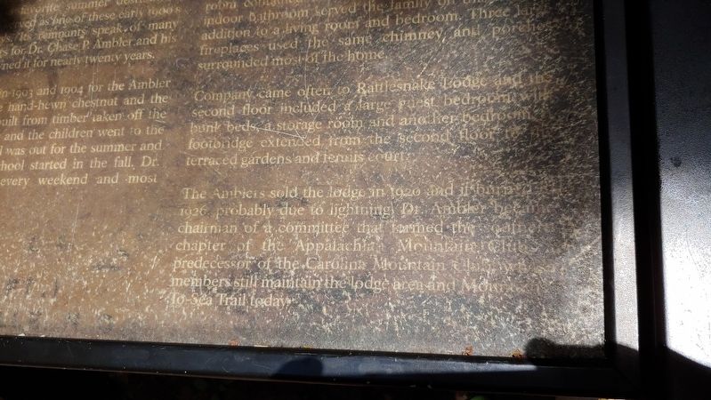 Rattlesnake Lodge Marker image. Click for full size.