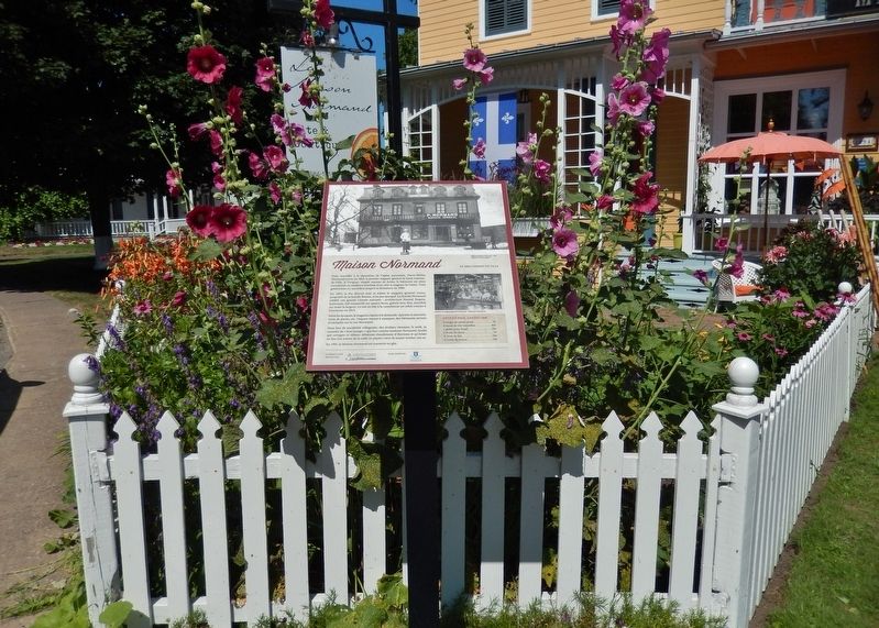 Maison Normand Marker (<i>wide view</i>) image. Click for full size.