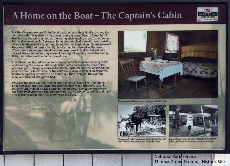 A Home on the Boat—The Captain's Cabin Marker image. Click for full size.