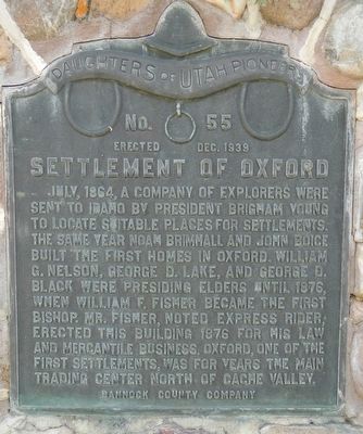 Settlement of Oxford Marker. Click for full size. Settlement of Oxford Marker image. Click for full size.