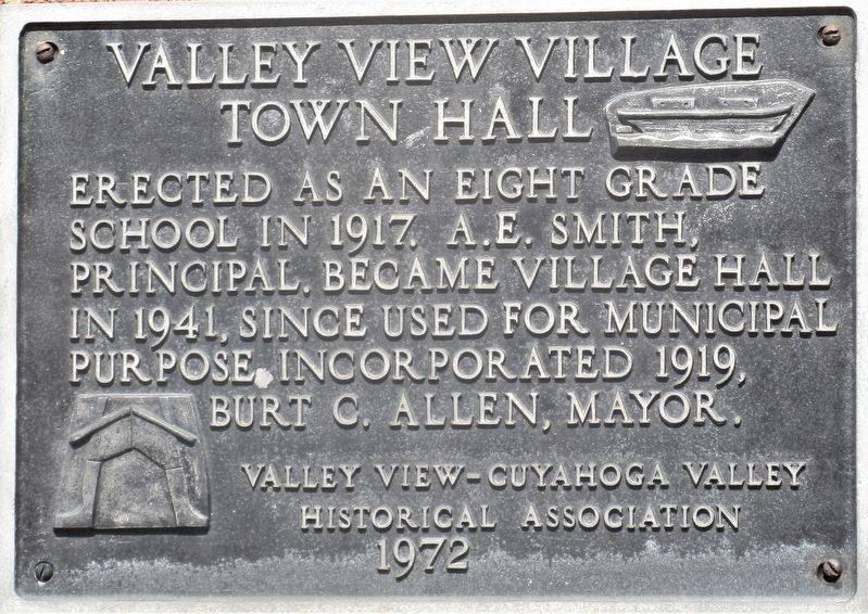 Valley View Village Town Hall Marker image. Click for full size.