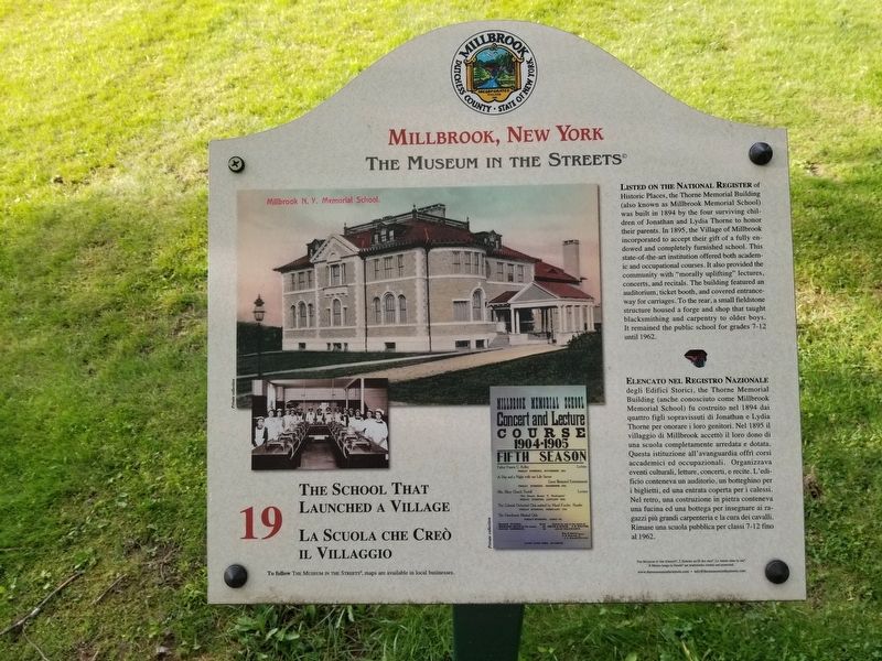 The School That Launched a Village Marker image. Click for full size.
