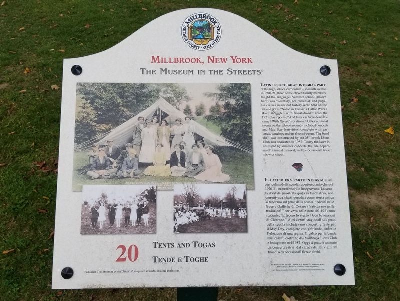 Tents and Togas Marker. Click for full size. Tents and Togas Marker image. Click for full size.