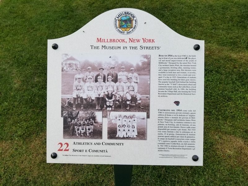 Athletics and Community Marker image. Click for full size.