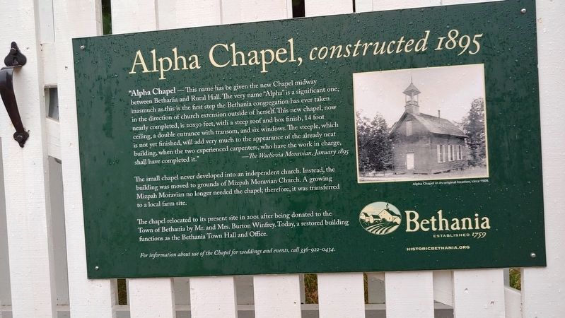 Alpha Chapel Marker image. Click for full size.