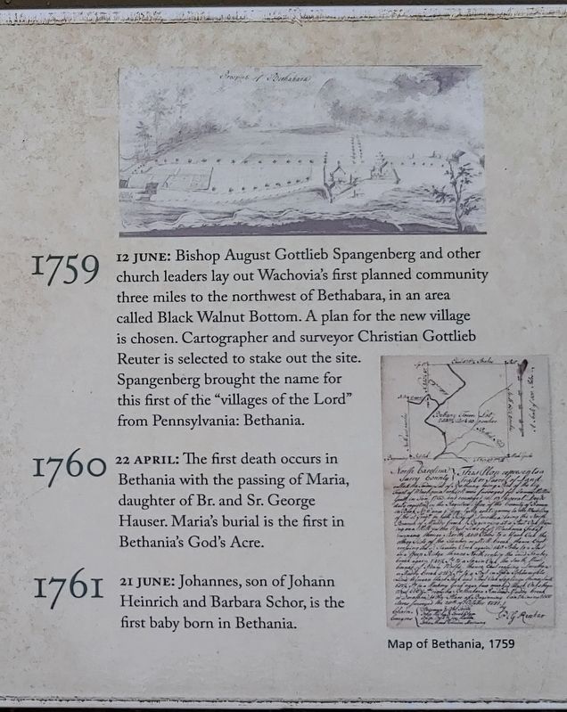 Bethania Marker (panel 3) image. Click for full size.