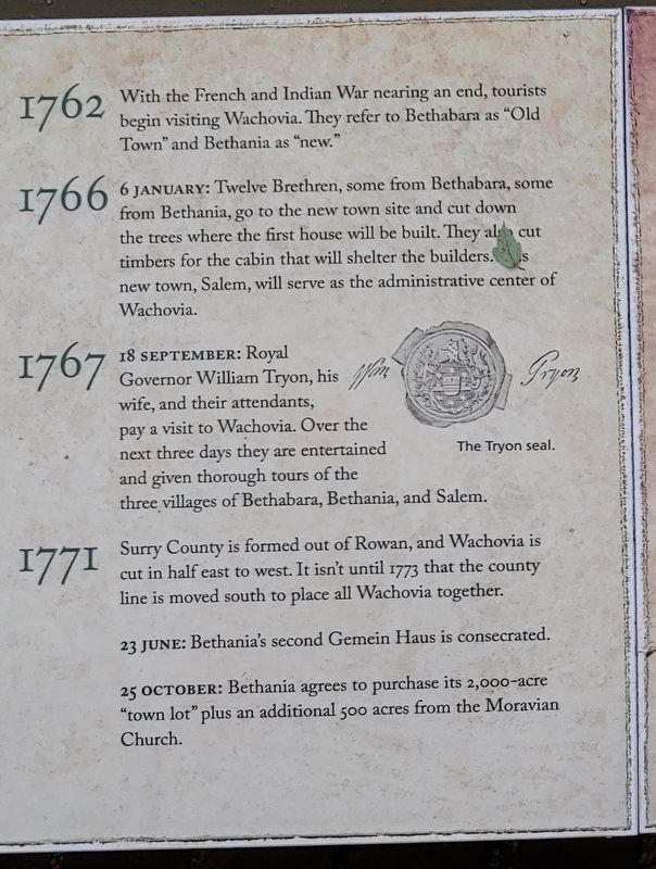 Bethania Marker (panel 4). Click for full size. Bethania Marker (panel 4) image. Click for full size.