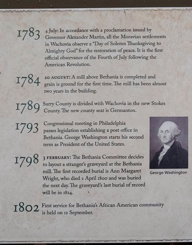 Bethania Marker (panel 7) image. Click for full size.
