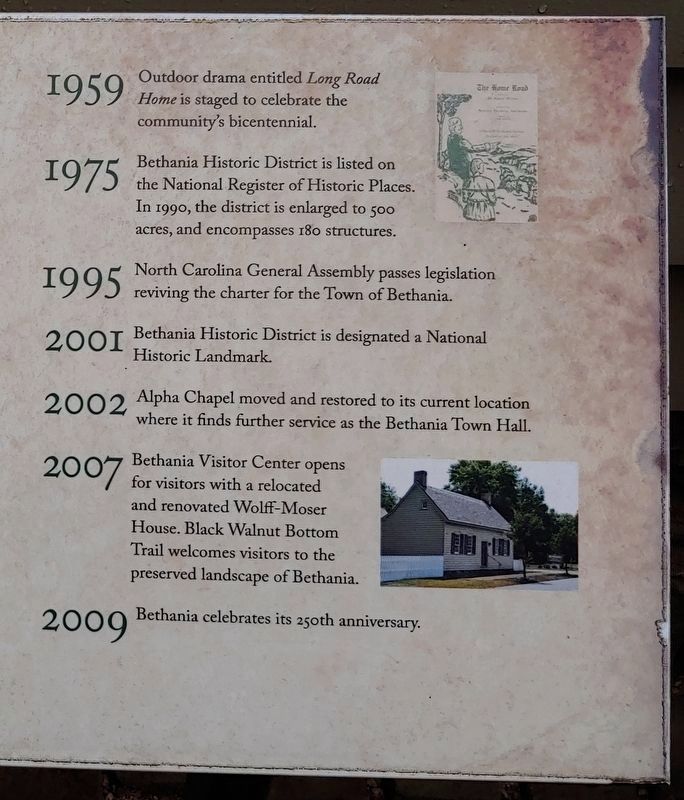 Bethania Marker (panel 12) image. Click for full size.