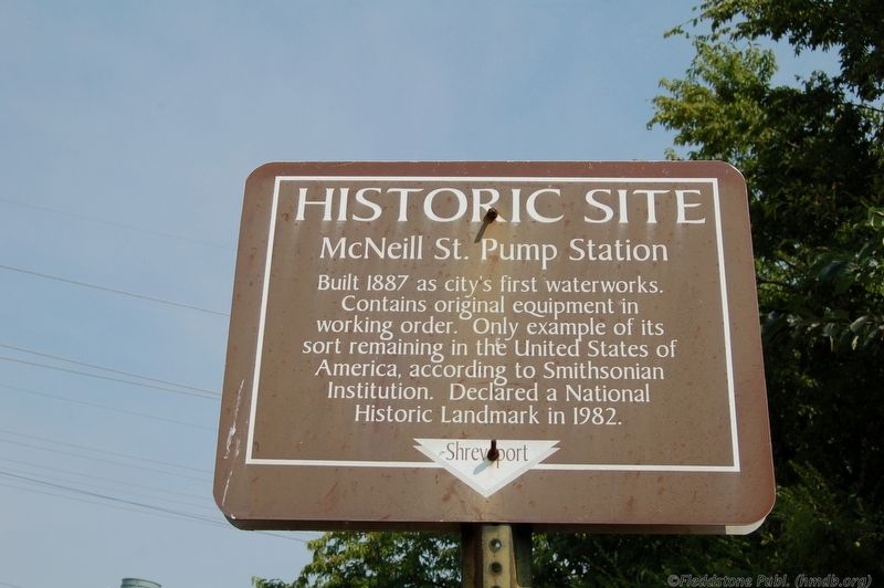 McNeil St. Pump Station Marker. Click for full size. McNeil St. Pump Station Marker image. Click for full size.