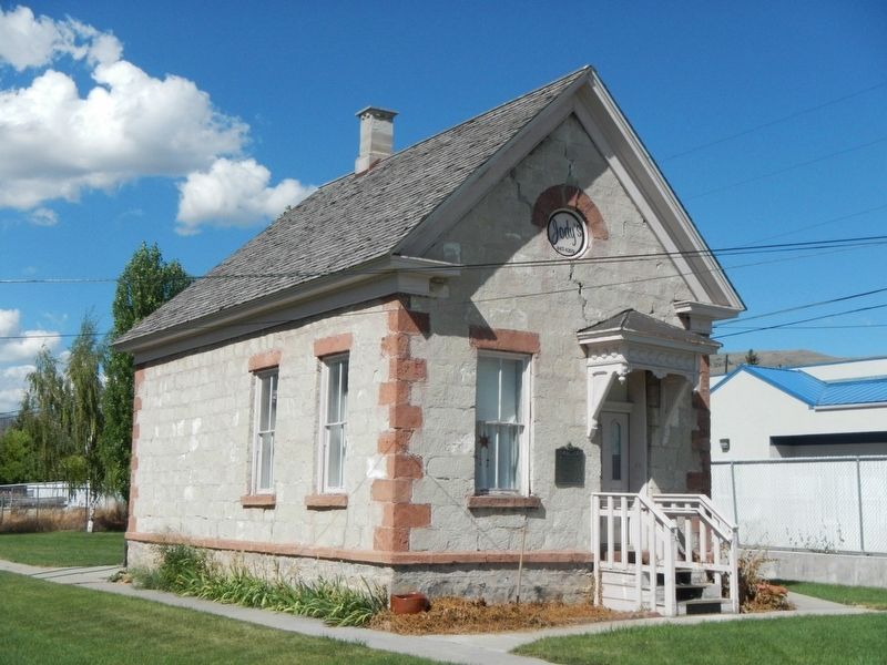 Old Tithing Office and Marker image. Click for full size.