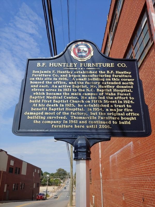 B.F. Huntley Furniture Co. Marker image. Click for full size.