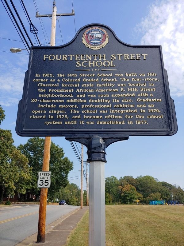 Fourteenth Street School Marker image. Click for full size.