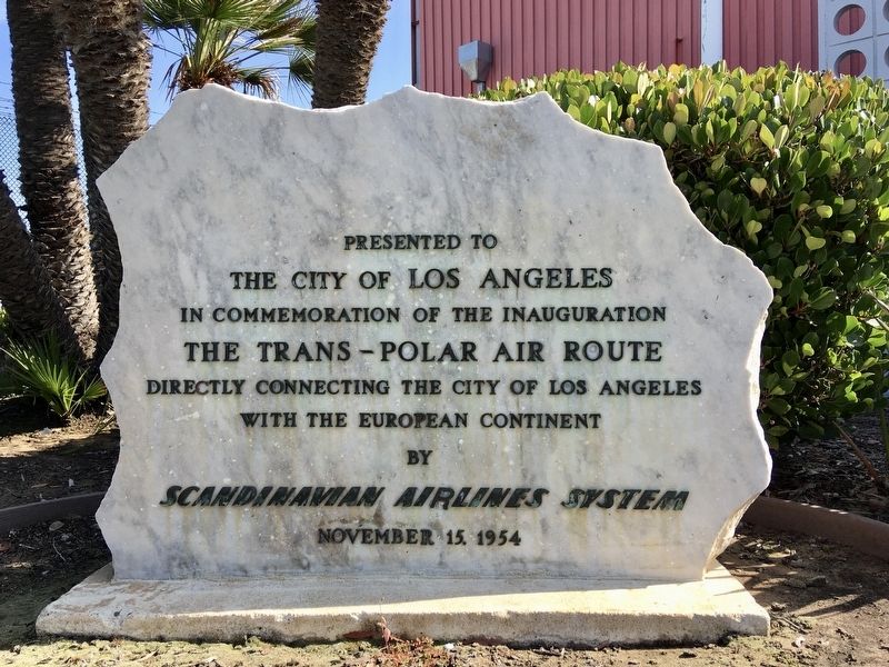 First Trans-Polar Air Route Marker image. Click for full size.