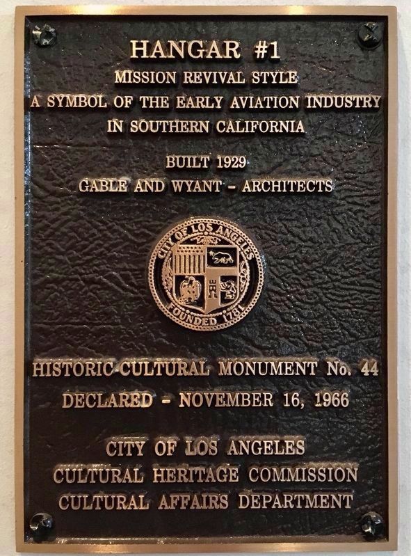 Marker, Inside the Hangar image. Click for full size.