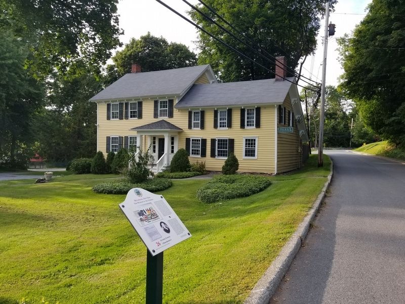Founding Families Marker and the Philip Hart House image. Click for full size.