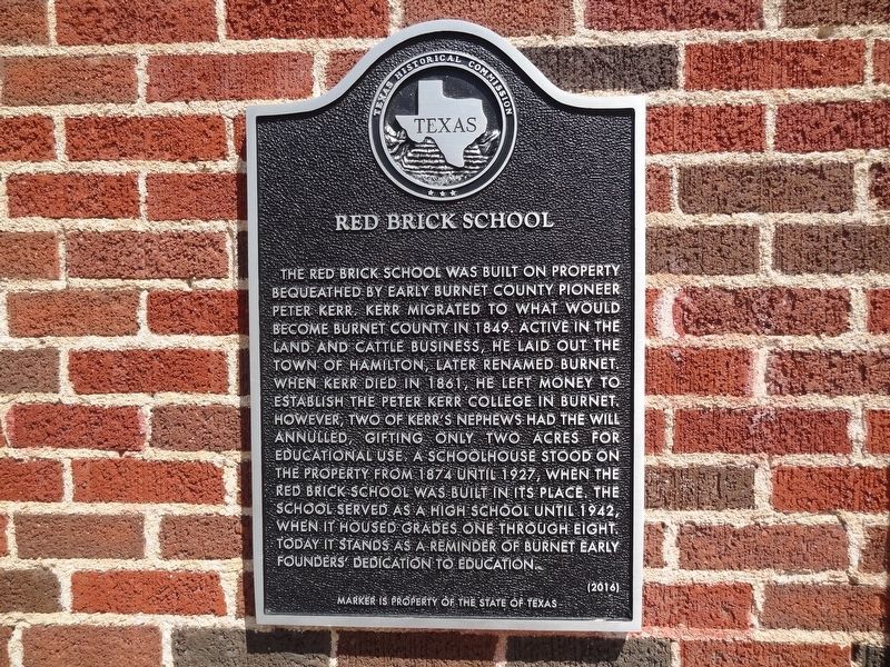 Red Brick School Marker image. Click for full size.