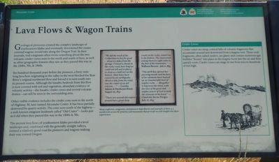 Lava Flows and Wagon Trains Marker image. Click for full size.