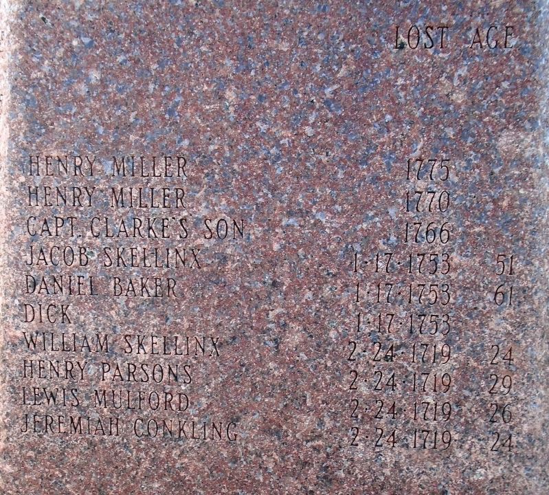 Lost At Sea Memorial Roll. Click for full size. Lost At Sea Memorial Roll image. Click for full size.