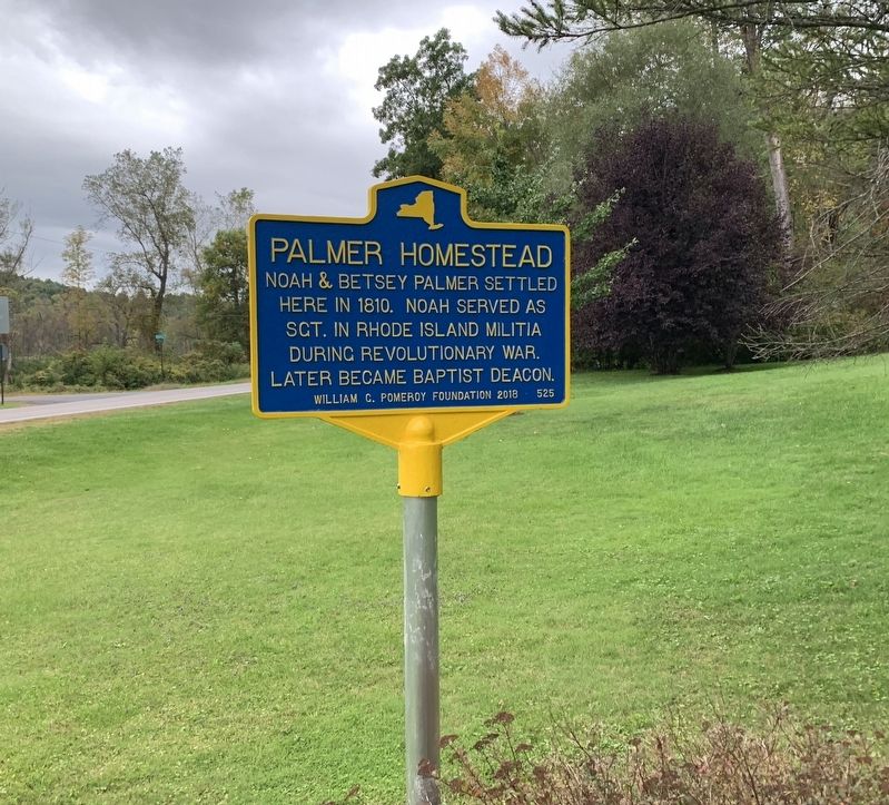 Palmer Homestead Marker image. Click for full size.
