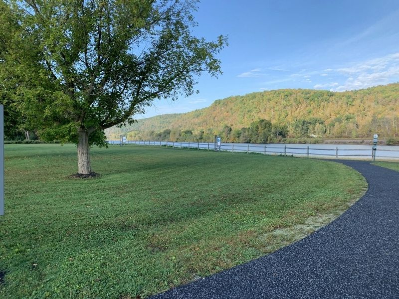 The Erie Barge Canal Viewed from the Marker. Click for full size. The Erie Barge Canal Viewed from the Marker image. Click for full size.
